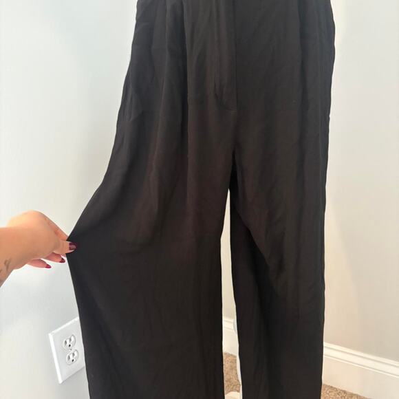 IKKS Black Wide Leg Trousers – Minimalist Chic - Picture 2 of 4
